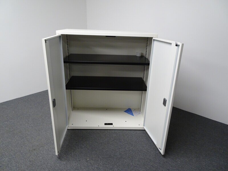 1150h mm White Metal Cupboard