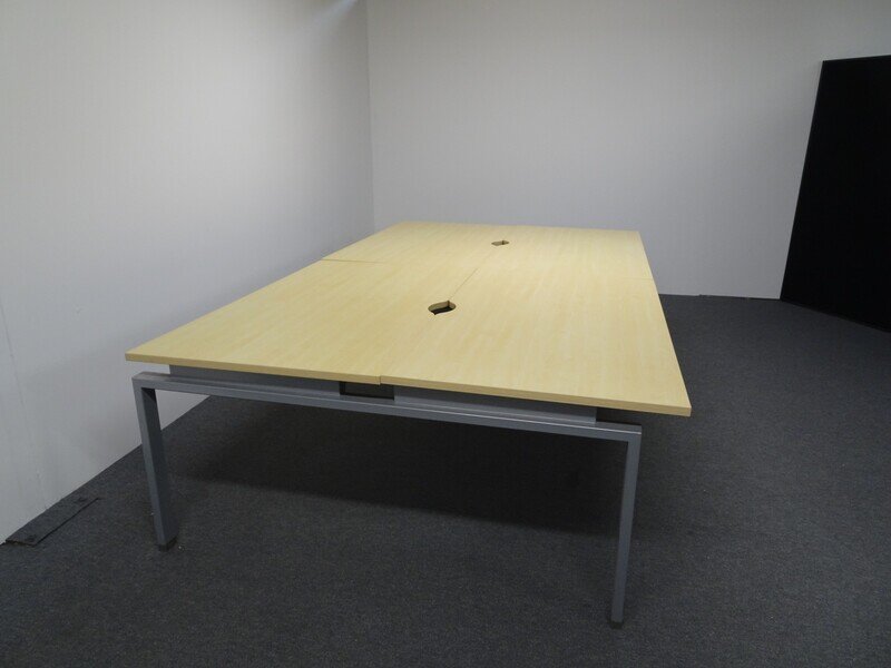 1200-1800w mm Grey Frame Bench Desks