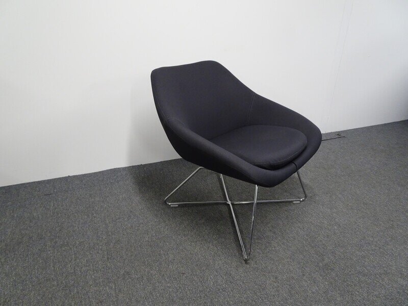 Allermuir Open Lounge Chair in Grey