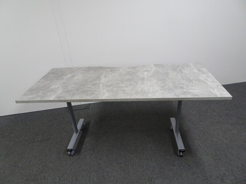 1600w mm Concrete Effect Flip Top Table