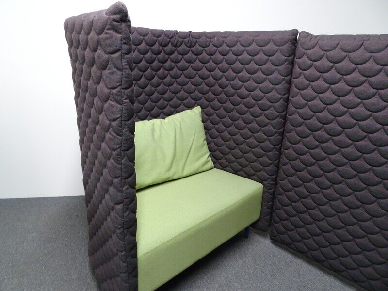 NaughtOne Cloud Quilt Booth with Purple Surround