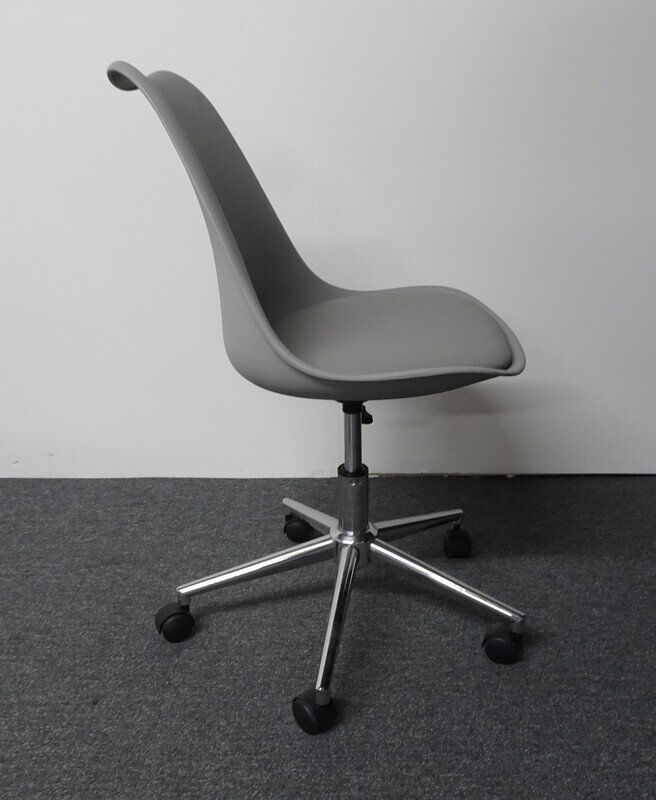 Tulip Style Meeting Chairs in Grey