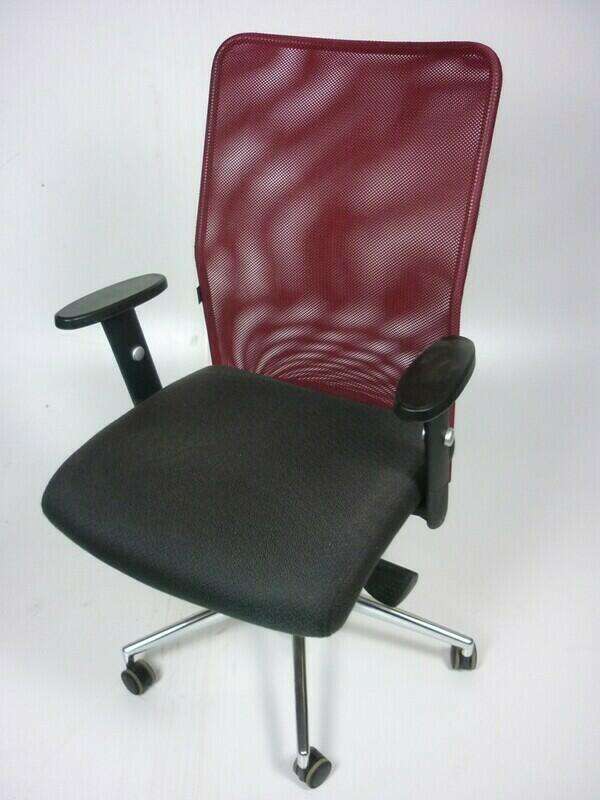 Techo SCIO burgundy/brown cantilever chairs