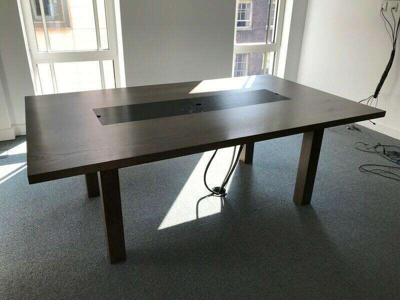 4000x1250mm dark walnut boardroom table