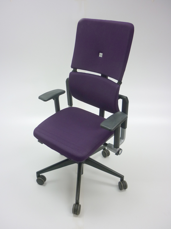 Purple Steelcase Please task chair