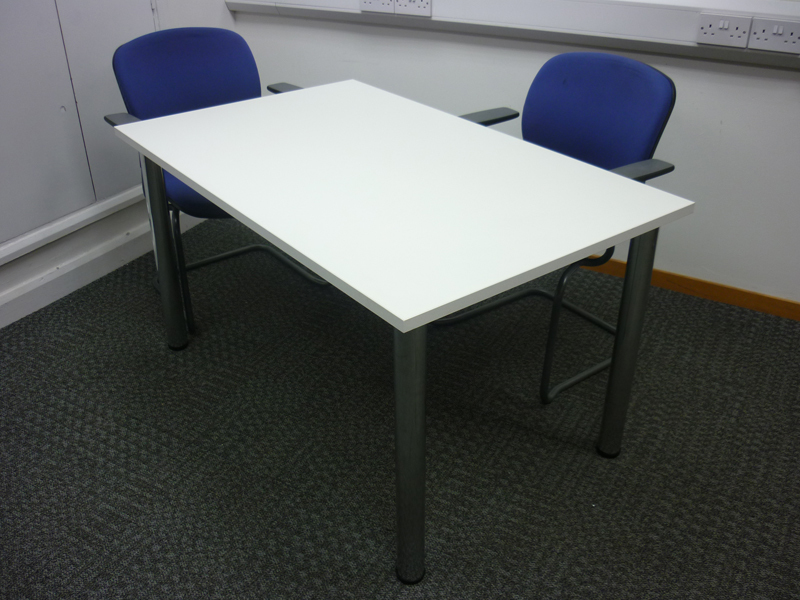 White rectangular table CE