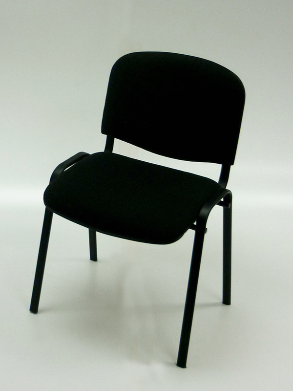 Black stacking Club chair