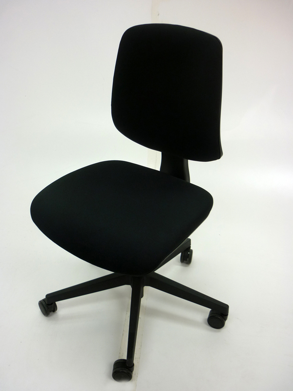 Black Nomique Tally 2 operator chairs no arms