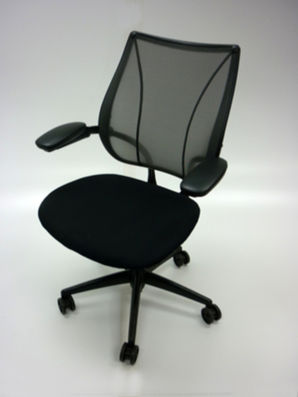 Black mesh back Humanscale Liberty task chair