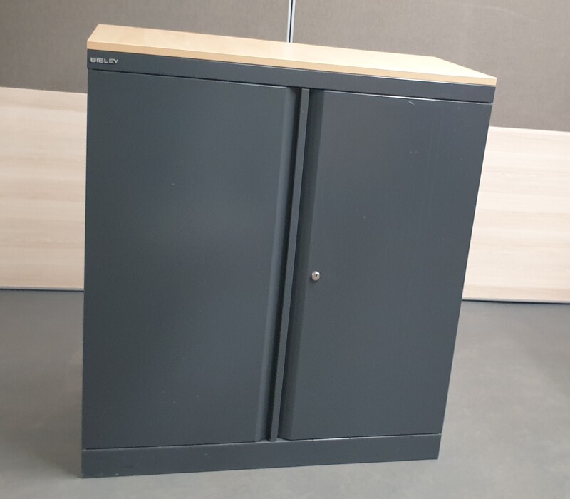 Bisley cupboard with rollout frame