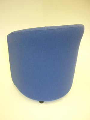 Blue fabric tub chairs