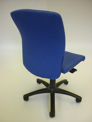 Blue fabric synchronous task chair