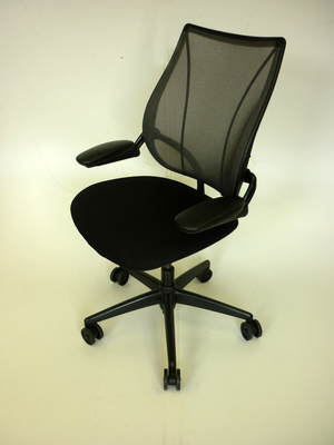 Humanscale Liberty black fabric and mesh task chair (CE)