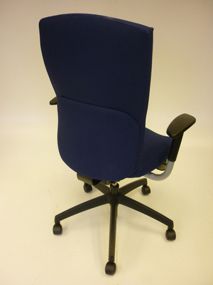 Connection Function blue fabric task chairs