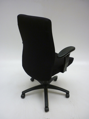 Black Senator Thor task chair with adjustable arms, from