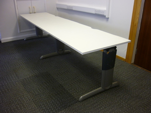 White bench desking, From 