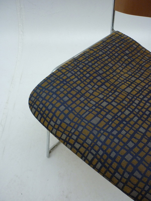 Howe patterned 40/4 stacking chairs CE