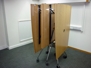 5000 x 1200mm Konig & Neurath folding boardroom table (CE)