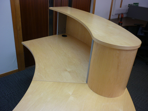 Maple veneer Verco reception desk