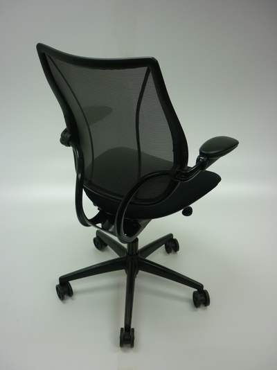 Humanscale Liberty black fabric and mesh task chairs (CE)