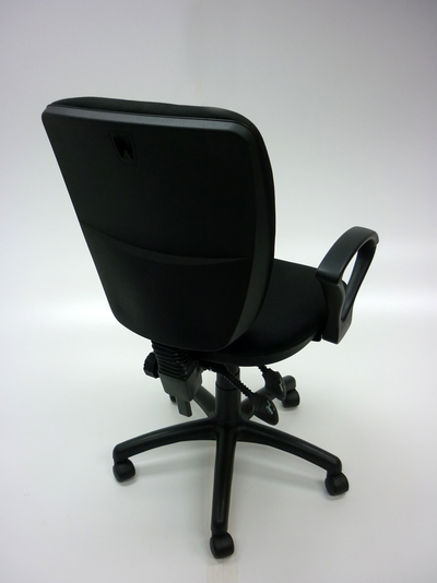 Square back black 2 lever operator chairs
