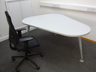 Triform white desks