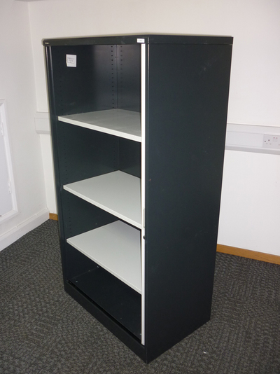 1525mm high Roneo graphite tambour cupboards