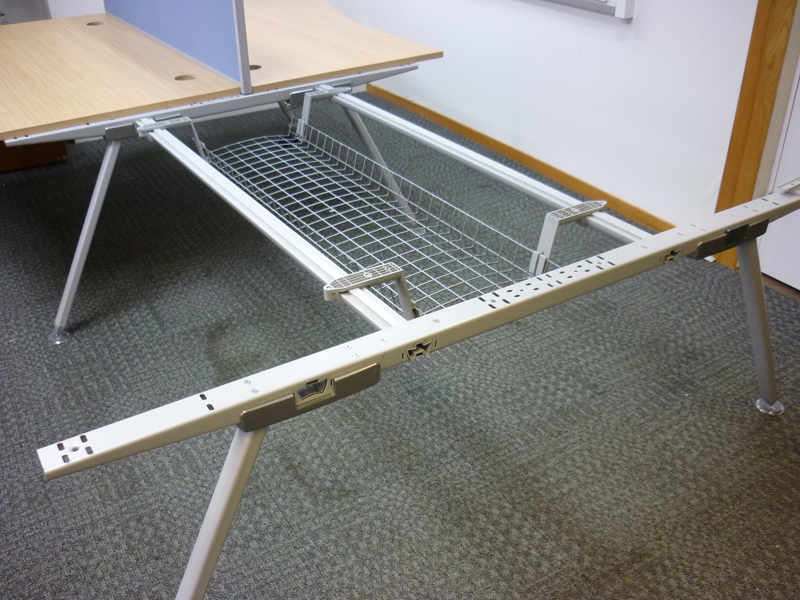 1600w x 800d mm Oak Senator Core bench desks (CE) price per user