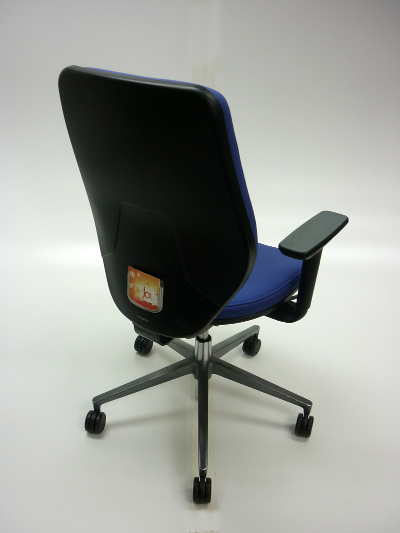 Light blue Orangebox Joy highback task chairs