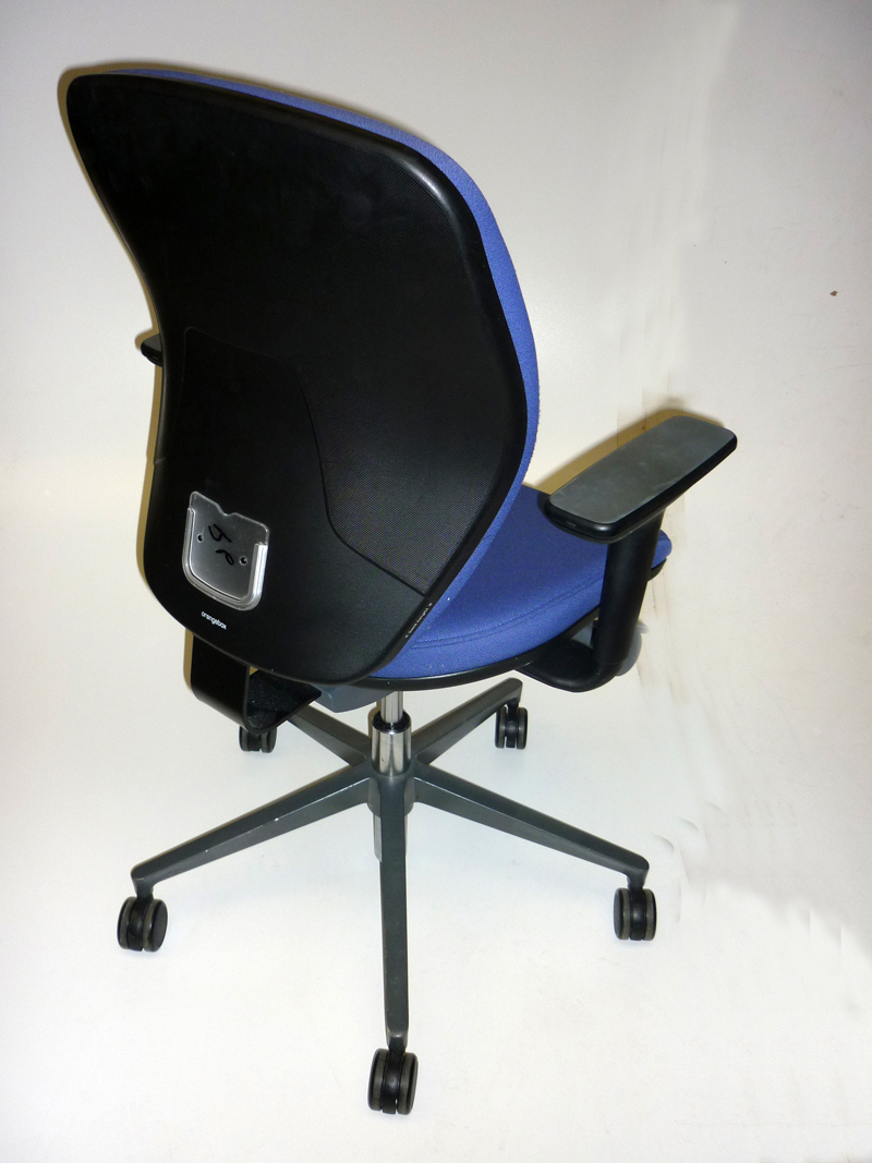 Light blue Orangebox Joy mid-back task chairs