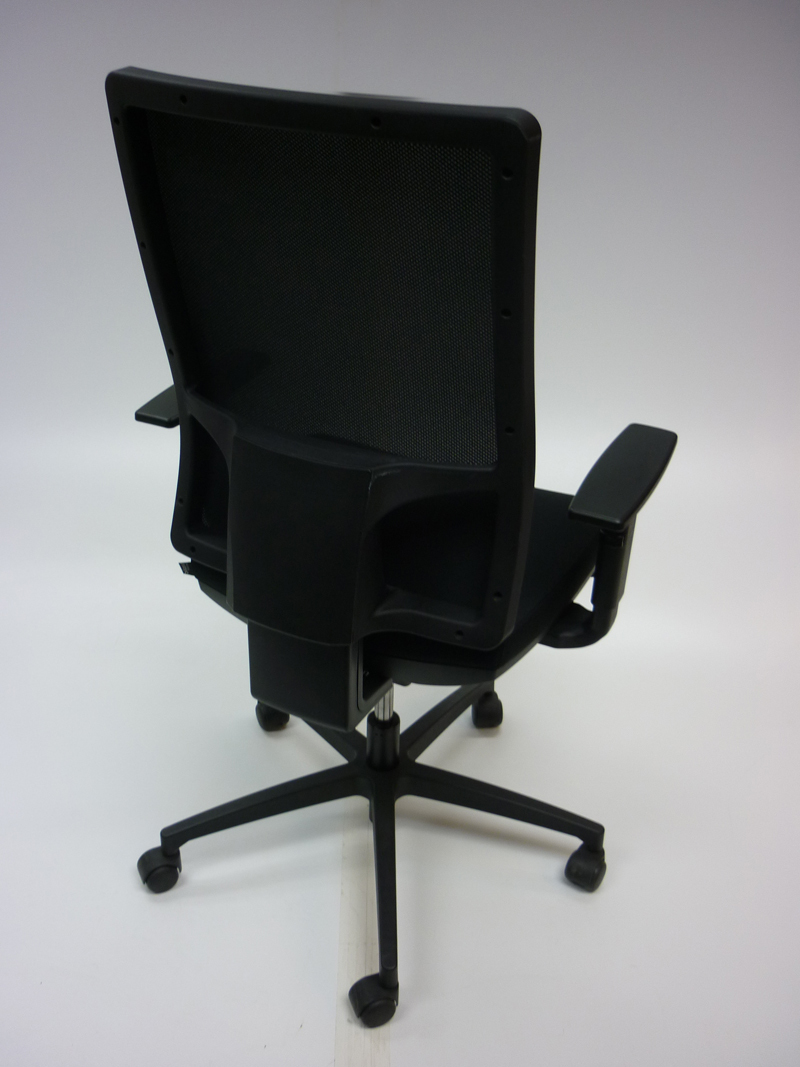 Sitland black fabric, mesh back task chair CE