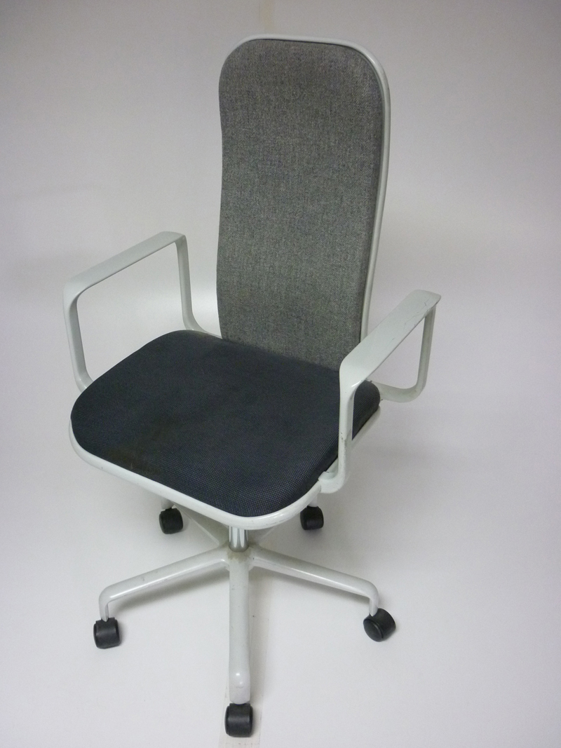 Fred Scott Supporto task chairs reupholstered in your choice of fabric
