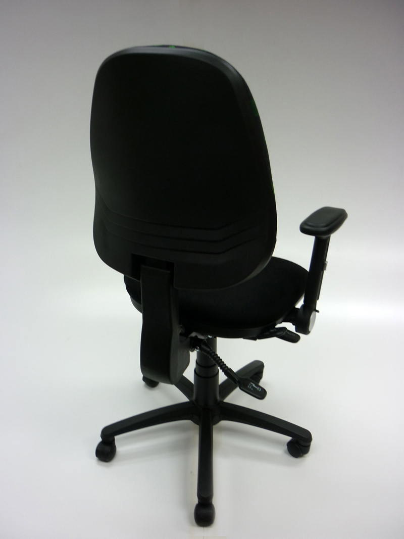 Funky black and green task chair