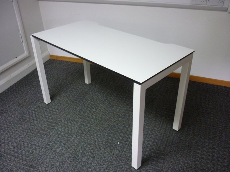 Techo Alfa 200 series 1200w x 600d mm compact white bench and singles desks
