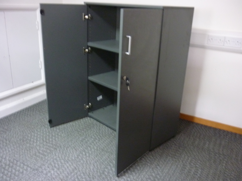 1200mm high graphite Counter cupboard