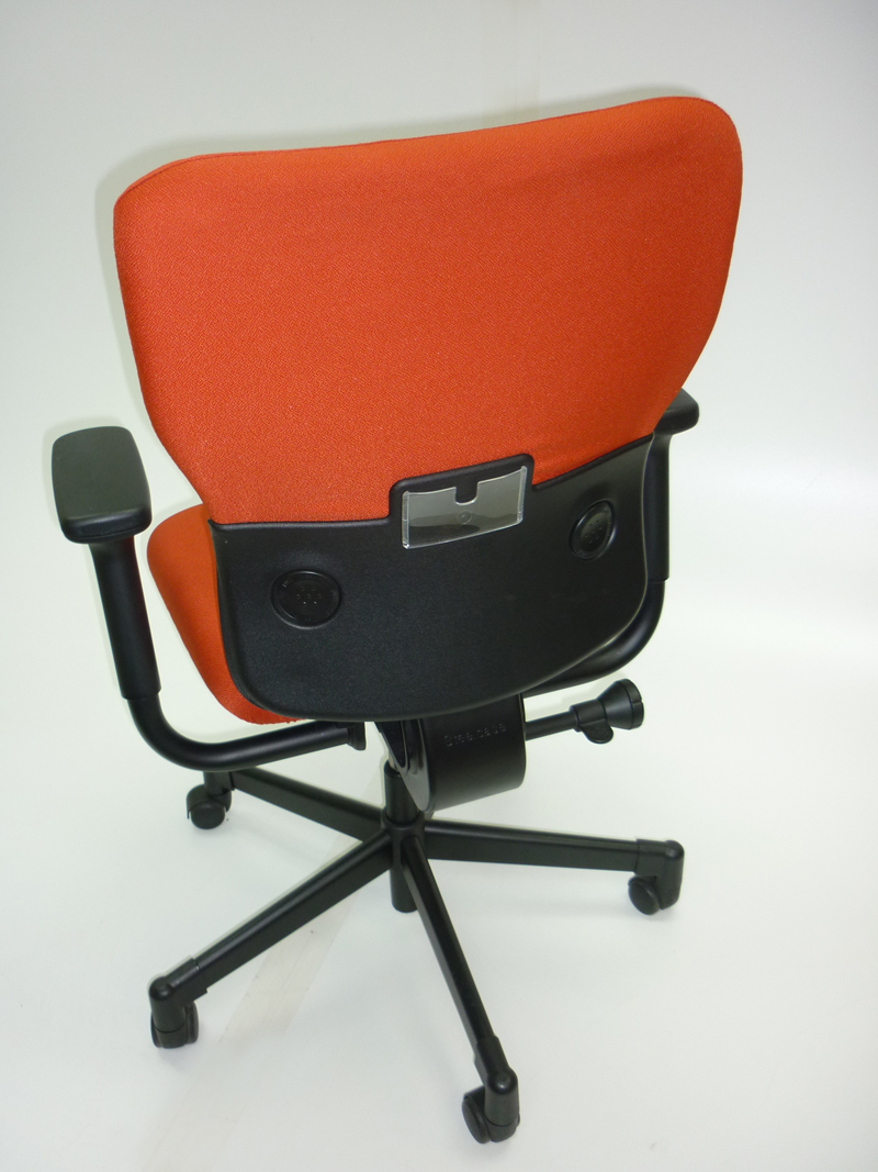 Red/black Steelcase Lets B task chair