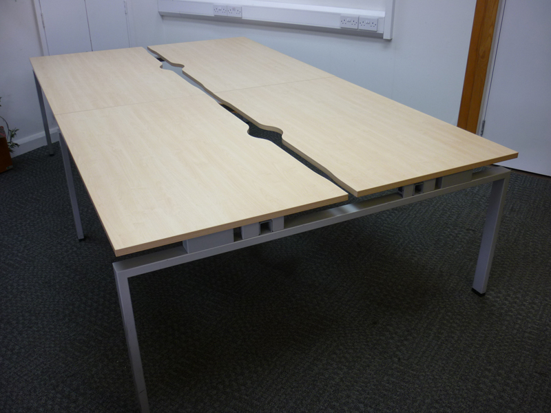 Jigsaw 1400mm bench desk frames with NEW tops of your choice