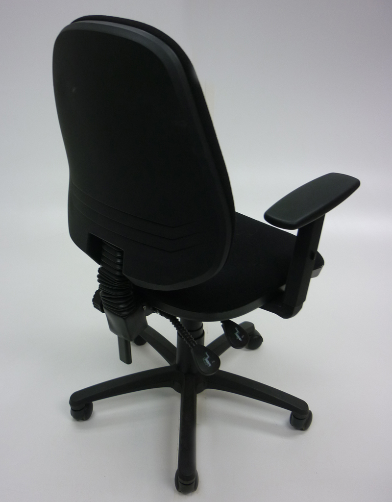Black Concept 2 lever operator chairs with arms