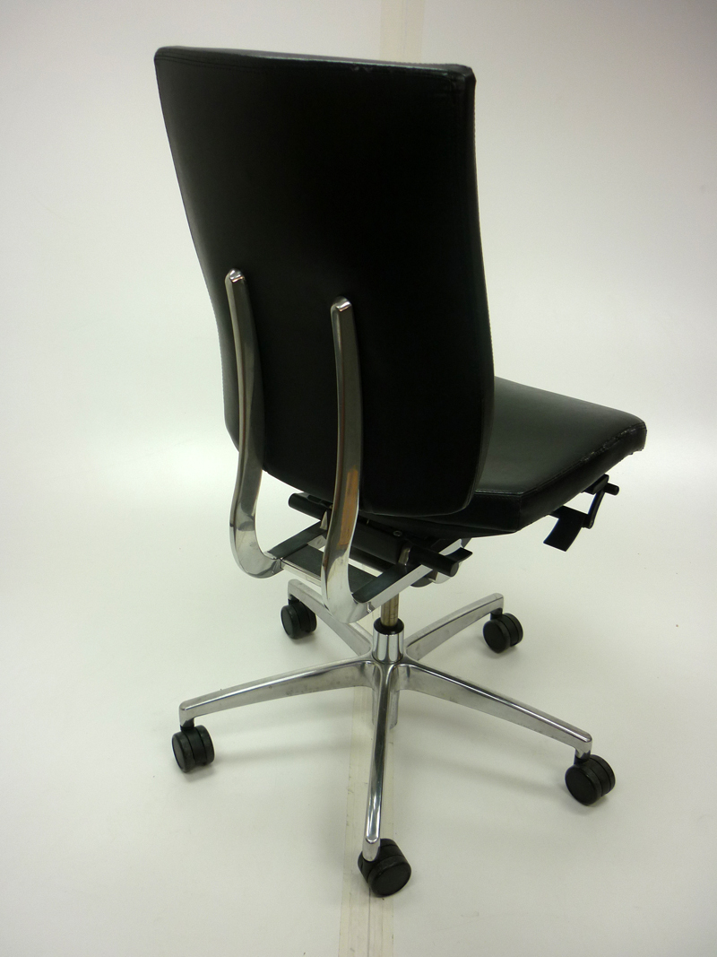 Black leather Boss Sona task chair