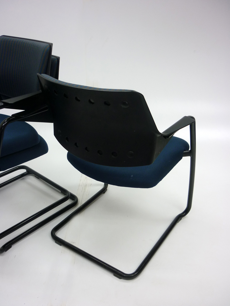 Gisberger blue & grey stacking chairs