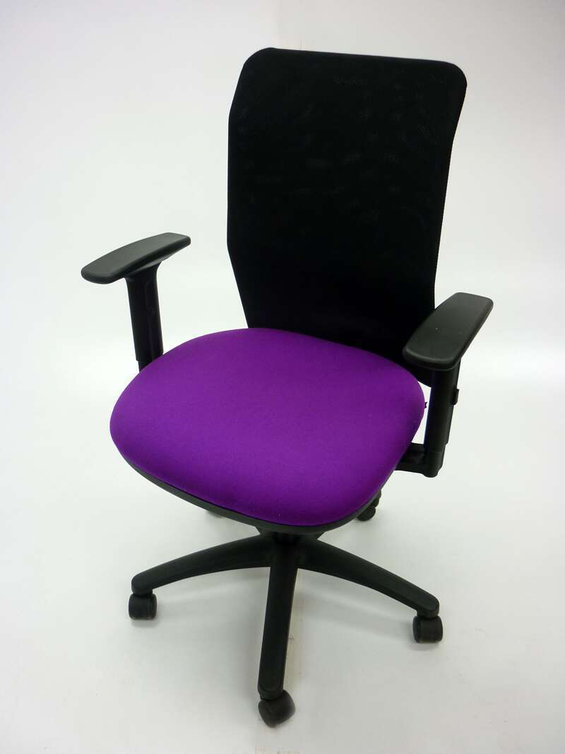 Purple/mesh Pledge AIR meeting chair