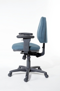 Verco Apollo 276 task chair in aqua fabric