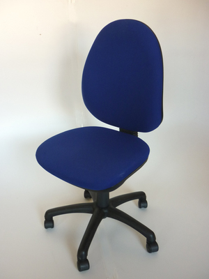 Royal blue operator chairs