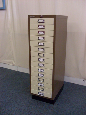 Bisley 15 drawer cabinet