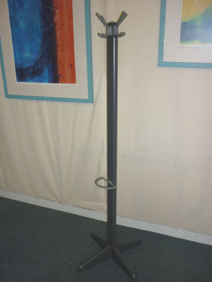 Graphite coloured wood hat and coat stand