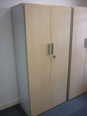 Maple 1700mm high double door cupboard