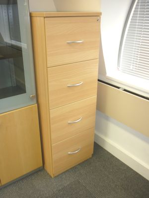 4 drawer beech filing cabinet reserved