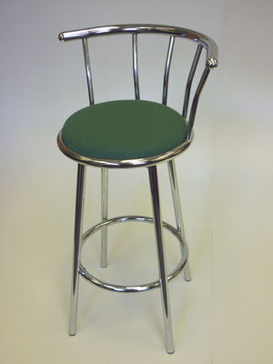 Green chrome stools