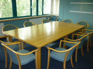 Ash expandable 2800 x 15002300mm boardroom table