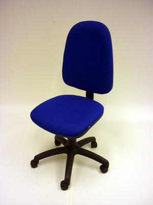 Blue operator chair